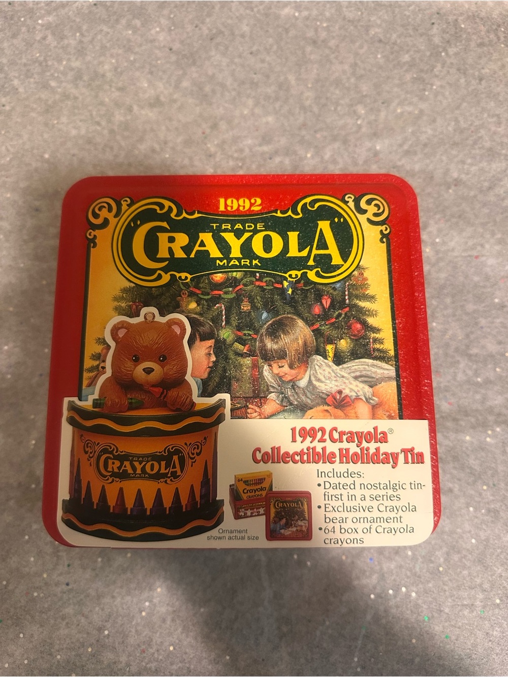 BRAND NEW. 1992 Crayola 64-Count Crayons - Multi Color Tin Set Collector.